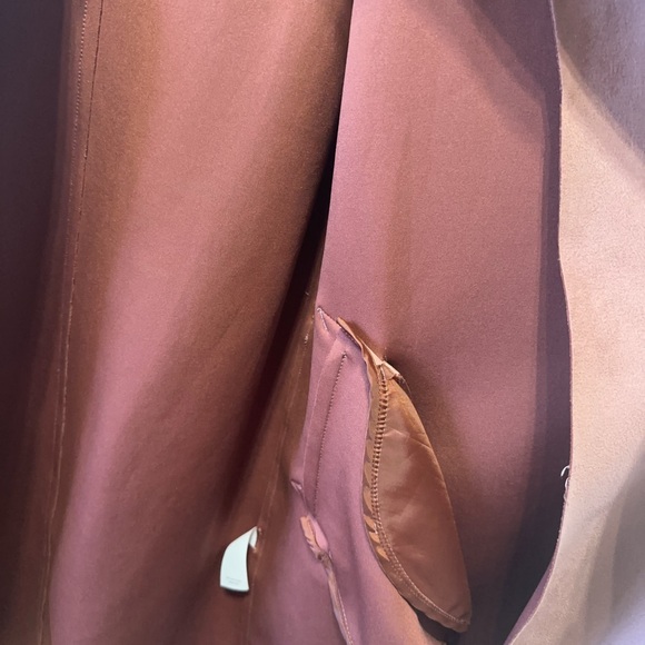 Dynamite Pink Suede-Like Trench Coat (belt missing) - Picture 7 of 7